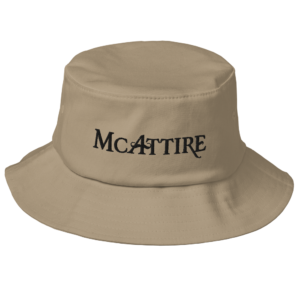 Mcattire Old School Bucket Hat (Black Logo)